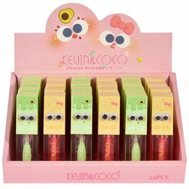 Kevin & Coco Cheese Avocado Lip Oil - Wholesale Display 24 Units (KC1071)