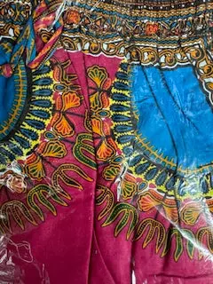 6009 - Camo & Dashiki Pants - ON SALE - $10.00 Each- 3 pcs in a pack — FUCHSIA