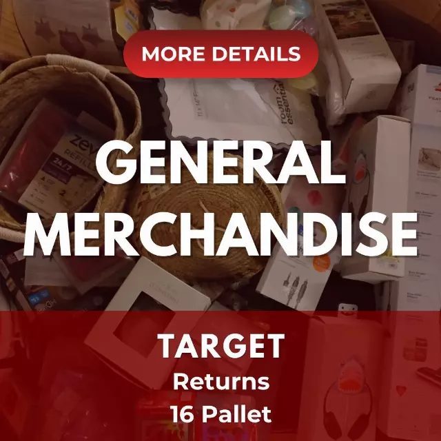 TARGET GENERAL MERCHANDISE | Assorted Men's, Women's & Kid's General Merchandise | Returns | 16 Pallets | Pallet #PA-656