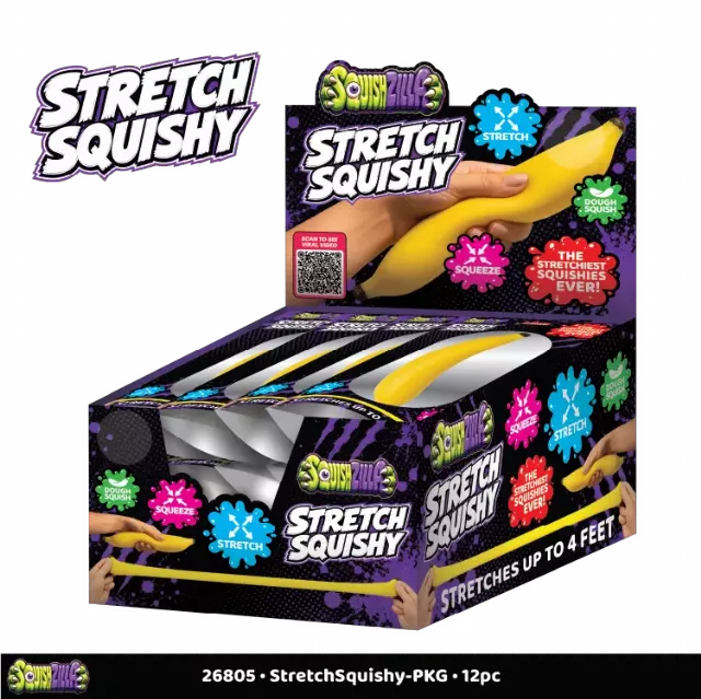 SquishZilla™ Stretch Squishies - 12 Pieces Per Retail Ready Display 26805