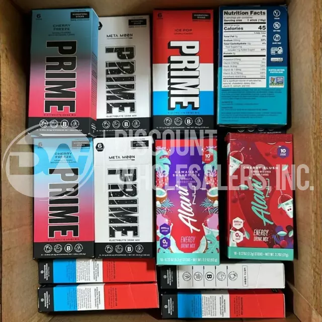 Prime and Alani Energy Drinks Mix lot · 50 units