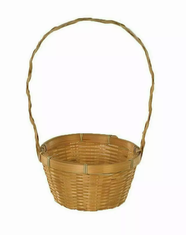 MS1504-6HDL – 6” Bamboo w/handle w/Liner-“each” Min 12 pcs – Case 72 pcs