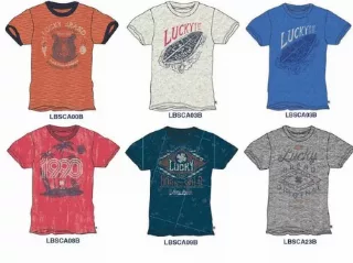 Lucky Brand wholeslae boys tees assortment 48pcs