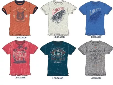 Lucky Brand wholeslae boys tees assortment 48pcs