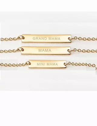 Mixed Mom, Grandma, Baby Bracelets — Mixed