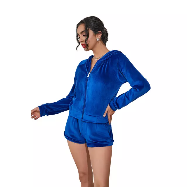 Women's Soft Velvet 2PC Set- Style #LJS206 - $12.50/Unit - 12pcs/cs - PLEASE SEE DESCRIPTION — Royal Blue