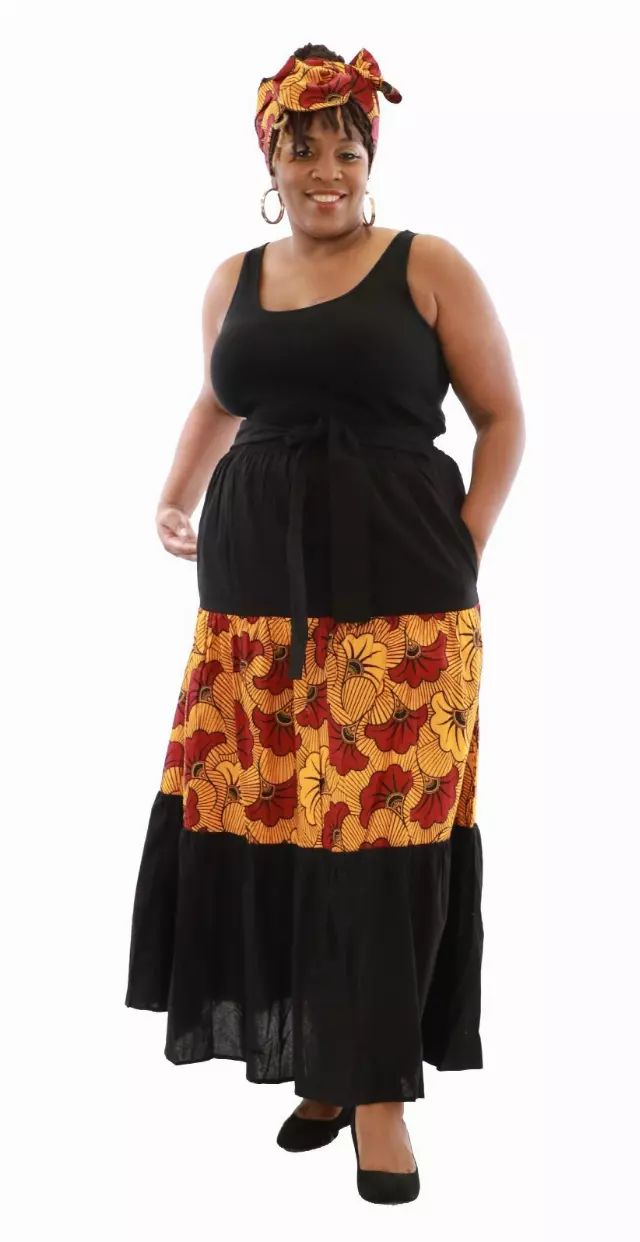 7514 - Mix Match African Print Skirt (3/pk) - Free Size - ON SALE - $10 — One Size / Print-367