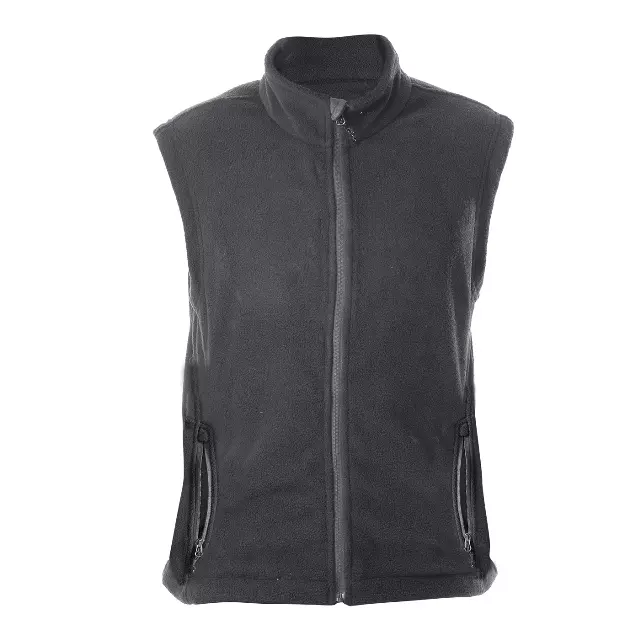 Men's Fleece Vest with Pockets- Style #MV804- $10.00/ Unit MINIMUM 24 PCS - PLEASE SEE DESCRIPTION - S-2XL — Dark Grey