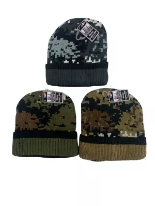 #9H-70021 Men’s Heavy Duty Fur Lined Camo Hat – $3.00 each (36 Pieces)