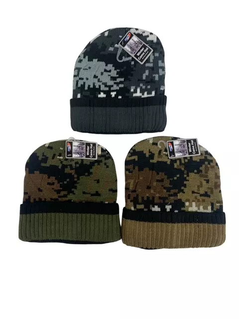 #9H-70021 Men’s Heavy Duty Fur Lined Camo Hat – $3.00 each (36 Pieces)