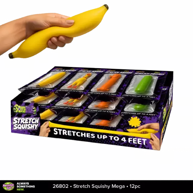 SquishZilla™ Mega Squishies - 12 Pieces Per Retail Ready Display 26802