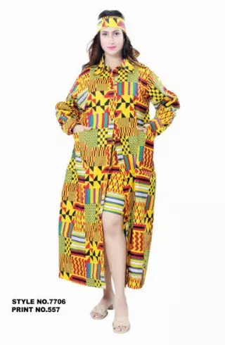 7706 -2 pcs Short Set - $28.00 Set (3 pcs per pack) — Plus Size / Print-557