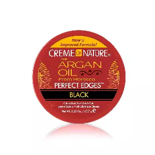 WHOLESALE CREME OF NATURE ARGAN OIL FROM MOROCCO DAY PERFECT EDGES BLACK COLORED HAIR GEL 2.25 OZ - 48 PIECE LOT
