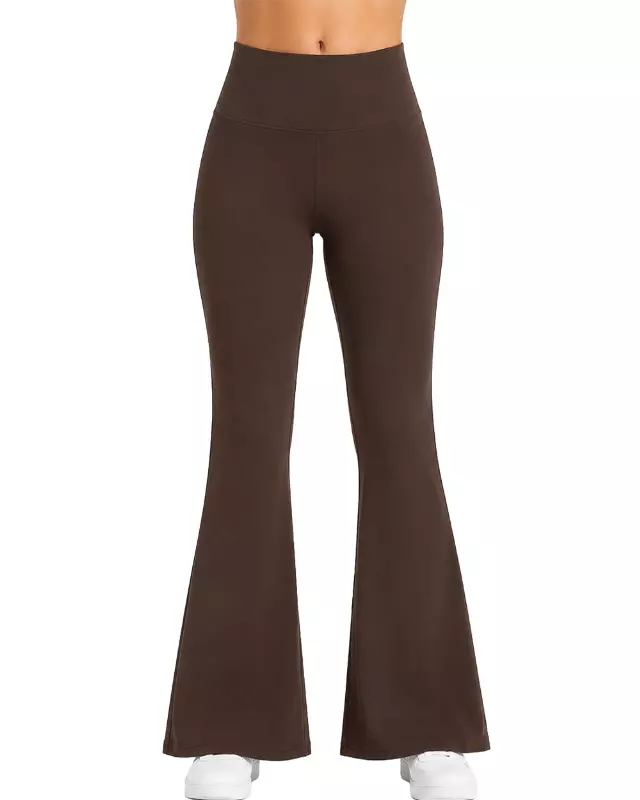 Shapewear Leggings With Velvet Lining #08 — Brown / S-M-L