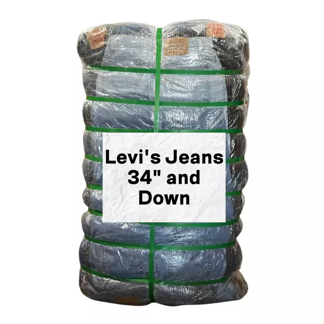 Levi's Jeans 34" and Down Bale — 50LB