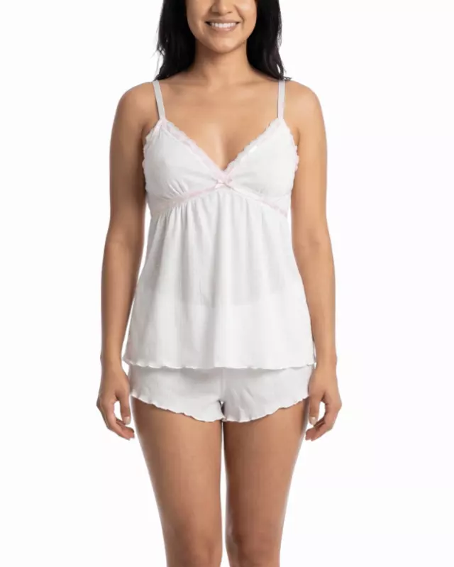 Gabriela Pajama Set — White / S