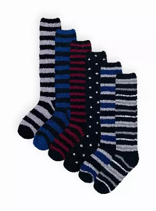 Knee-Length Crew Cozy Socks #028 (Dozen)