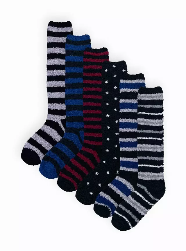 Knee-Length Crew Cozy Socks #028 (Dozen)