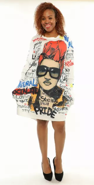 22056LS Face Print Tunic Dress - One Size (3-PCS PRE-PACK) ($18.00 Each)