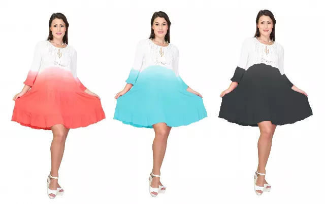 PNA-1136- Lightweight & Comfortable Casual Cover-Up Dress (6-PCS PRE-PACK)