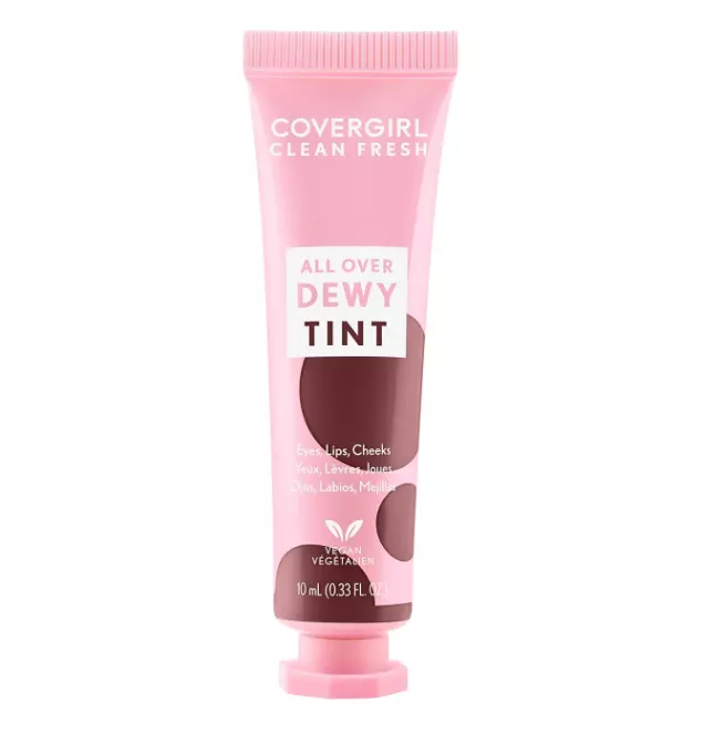 Covergirl Clean Fresh Dewy Tint 100 Rosy Brown, 3-in-1 Tint, Blendable Color For Eyes, Lips & Cheeks, 0.33 fl oz (Pack of 1)