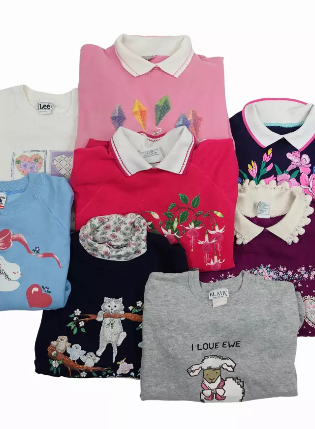 Vintage Grandma-core Sweatshirt Mix of 20