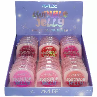 Amuse Twinkle Jelly Magic Color Blush - Wholesale Display 24 Units (BL3150MIX)