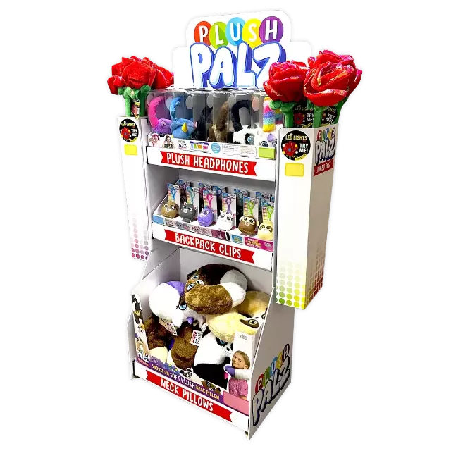 Plush and Headphones Assorted Floor Display - 36 Pieces Per Retail Ready Display Kit 88521
