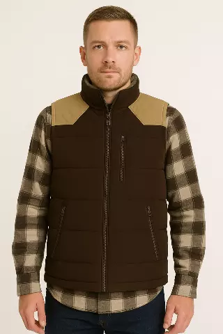 River Trail Men’s Quilted Heavyweight Canvas Hunting Vest