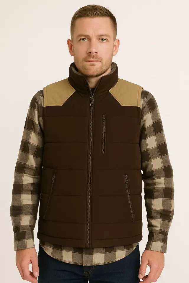 River Trail Men’s Quilted Heavyweight Canvas Hunting Vest