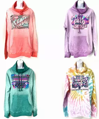 #7W-714-CN Women’s Printed Cowl Neck Sweatshirt – $.65 each (24 Pieces)