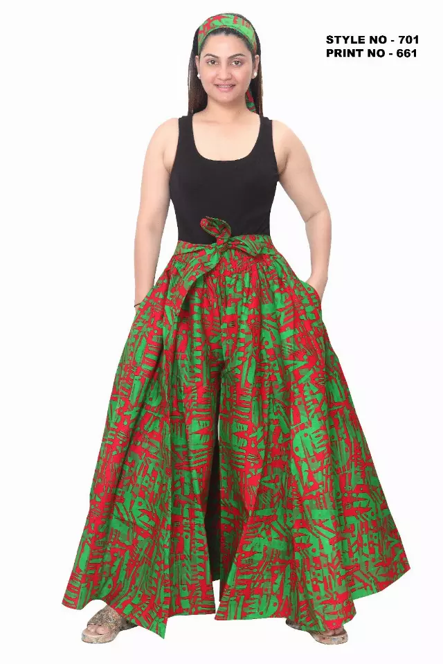 701P - NEW PRINT ALERT!!!! Ankara Palazzo Pants With Pockets (3 PCS PRE-PACK) - $25.00 Each — One Size (4 - 24) / Print-661