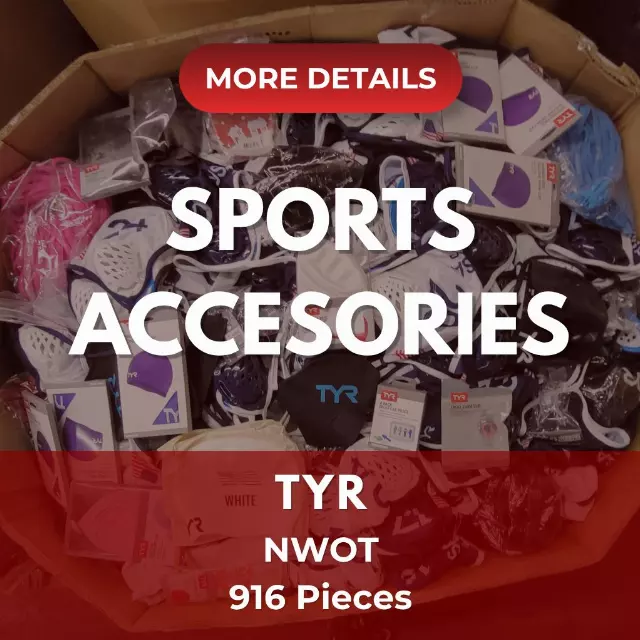TYR | Assorted Men's, Women's, Kid's Accessories | NWOT | 916 Pieces | Pallet #PA-599