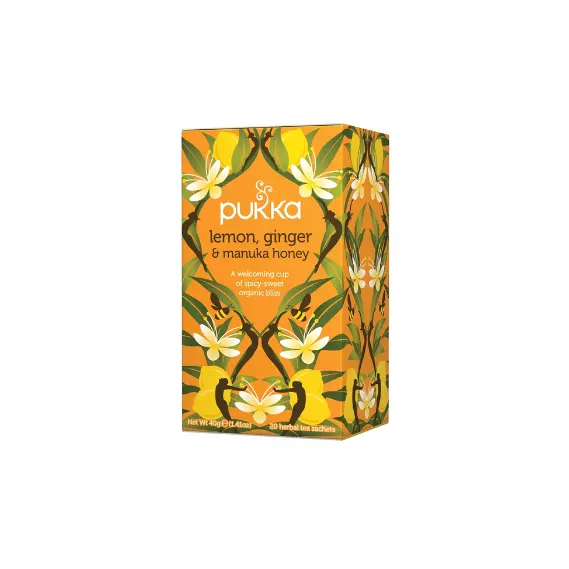 Pukka TB ORG LMN GINGR+Manuka HNY 4 20ct