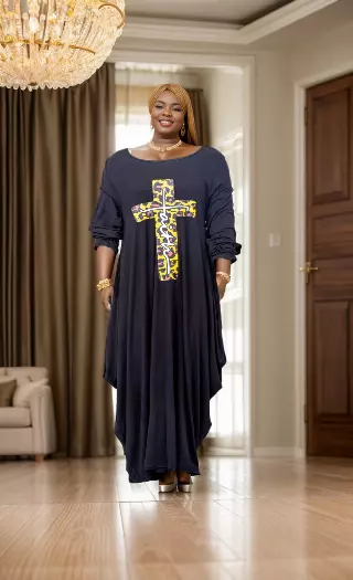 24014 - Women's "FAITH" Maxi Balloon Dress Long Sleeves (Assorted) - One Size ($20 Each)