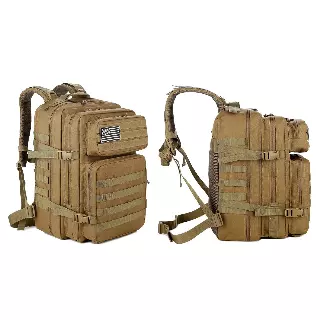 Large Military Army Tactical Backpack — Khaki