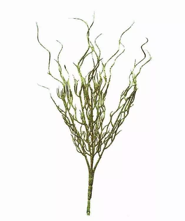 XP1035GD-1″ Glitter Twig Spray x5- “Dozen”- Min 6 Dz – Case Pk: 36 Dz