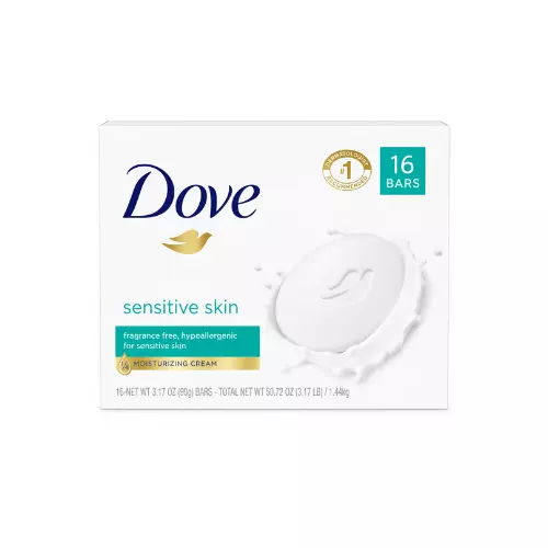 Dove Sensitive Skin Beauty Bar 3.75oz 16 Count – Case Pack 6