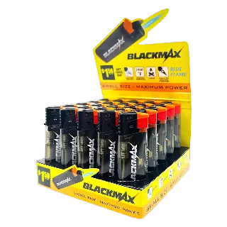 Black max Jet Flame Lighter - 25 Pieces Per Retail Ready Display 41694