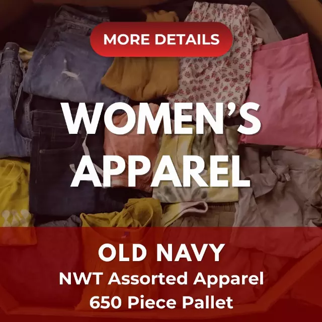 Old Navy | Assorted Women's Apparel | NWT | 650 Pieces | Pallet #PA-710