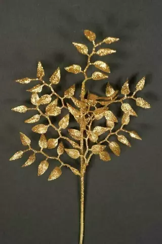 PPX5002GOLD – 11.5” Glitter Ruscus spray “dz”- MIN 6 DZ- CASE PACK 192 DZ