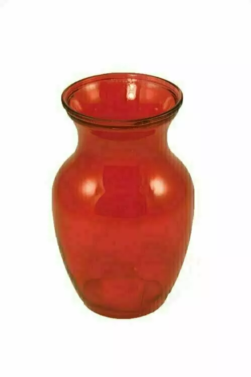 GP4000RED – 8” Red sweetheart vase 4” opening – “case of 12”