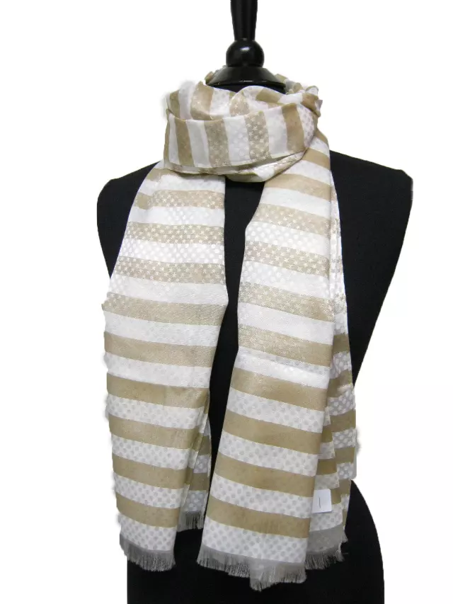 16206 Stripes and Stars Pattern Spring Scarf