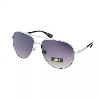 Classic Aviator Sunglasses with Gradient Lenses and Metal Temple Detailing SS8107