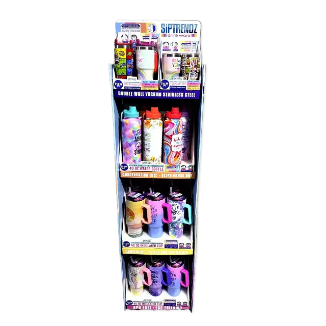 Insulated Drinkware Assortment Floor Display - 26 Pieces Per Retail Ready Display Kit 88582