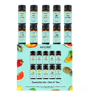 FRUITY COLLECTION ESSENTIAL OILS (10 OILS IN A GIFT SET)