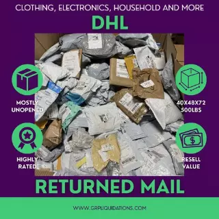 DHL Returned Mail Pallet · mixed unopened packages