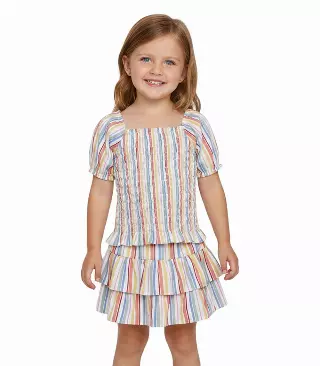 GIRLS PINK Knit Top with Woven Skirt Set - 2495304