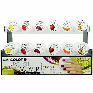 L.A. Colors Nail Polish Remover - Wholesale Display 72 Units (CAD15)