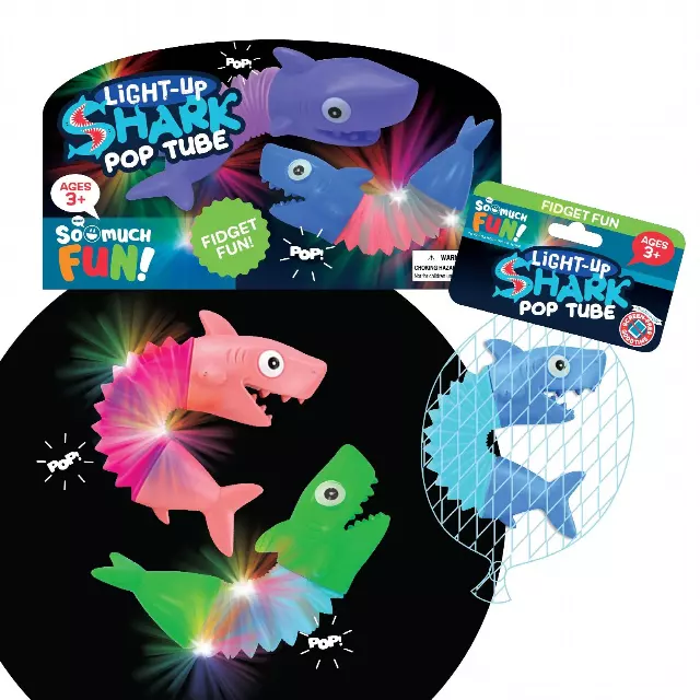 Bendy Shark Light-Up Toy - 12 Pieces Per Pack 23683